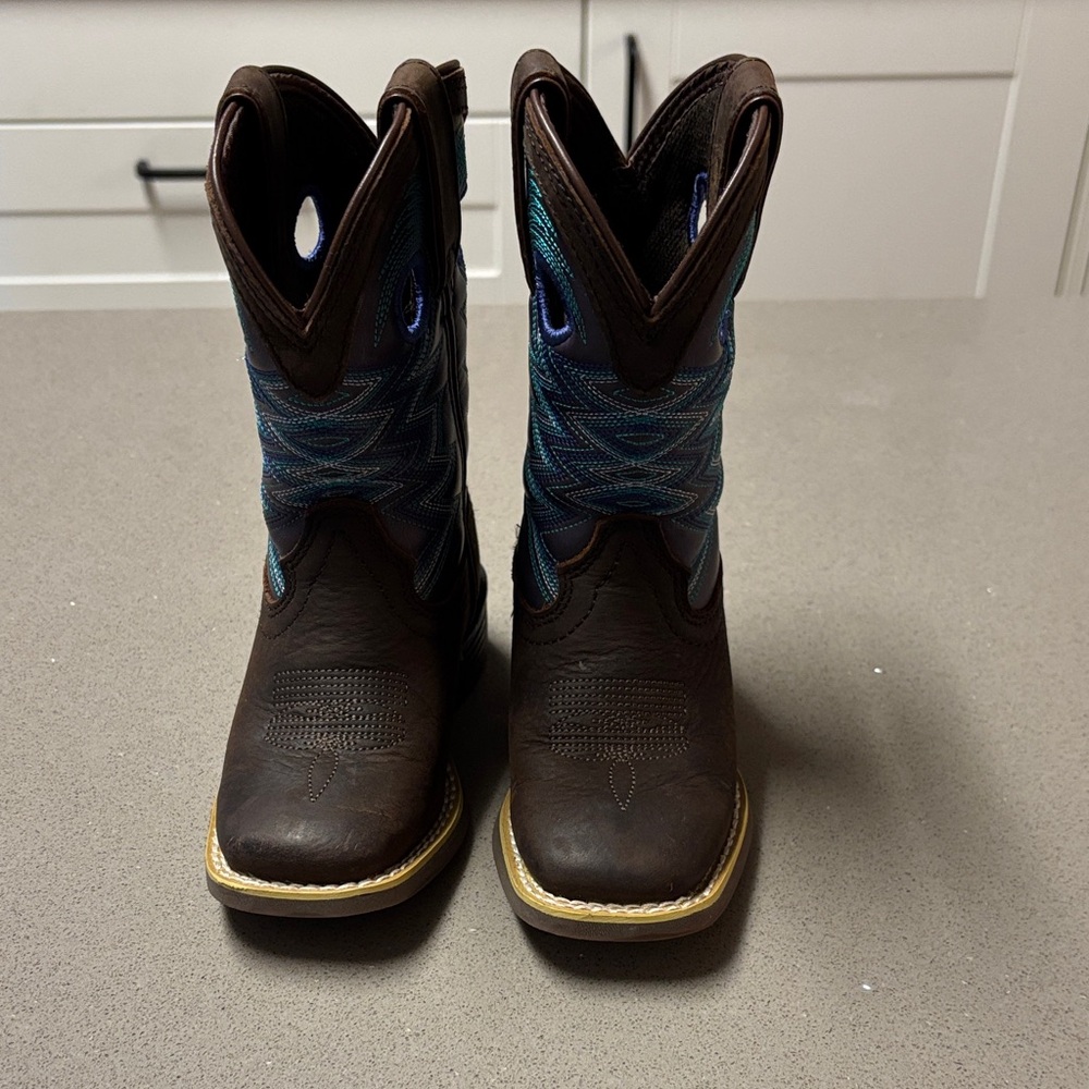 Durango Kids Boots in Brown and Blue